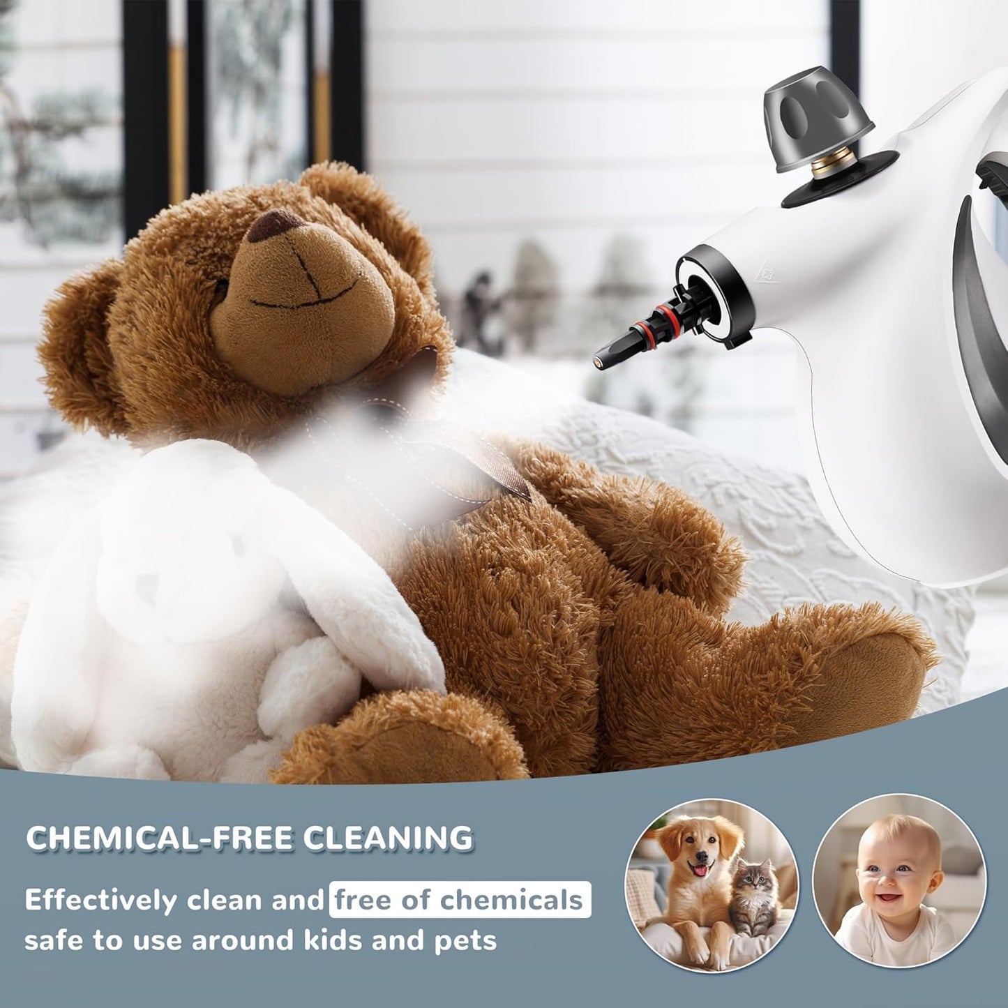 SteamyHelper® - Pressurized Steam Cleaner